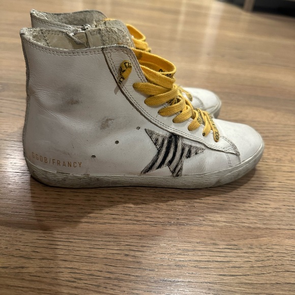 Golden goose boxer high top leather sneakers - Picture 3 of 3